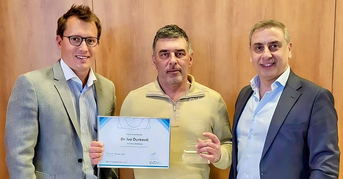 Světový úspěch iClinic a MUDr. Iva Ďurkoviče, MPH: Nejvíce implantovaných čoček EVO ICL na světě